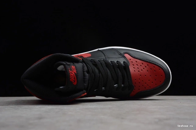  Banned High Retro 555088-001 OG Jordan 1 Air Black Red Bred 0930